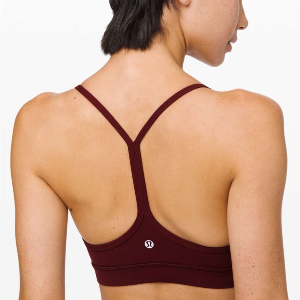 Lululemon Flow Y Bra *Nulu Size 2 in Garnet